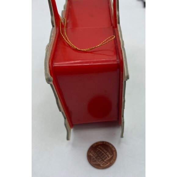 Vintage Train Christmas Decor Lot 1983 Shackman Container with 5 mini trains Toy - Picture 13 of 16